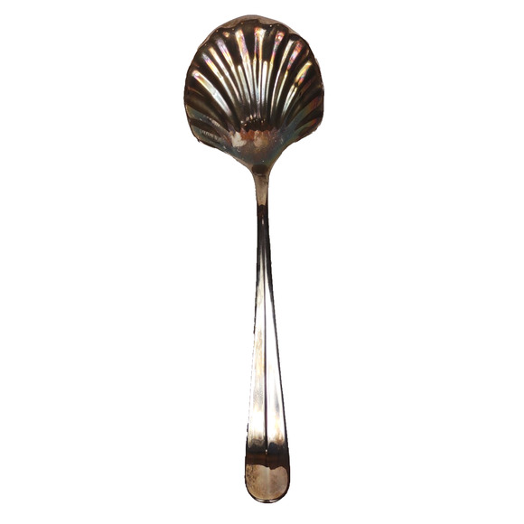 VTG International Silver Co. Berry Spoon 10" Scalloped Serving Utensil 991-0695 - Picture 1 of 5